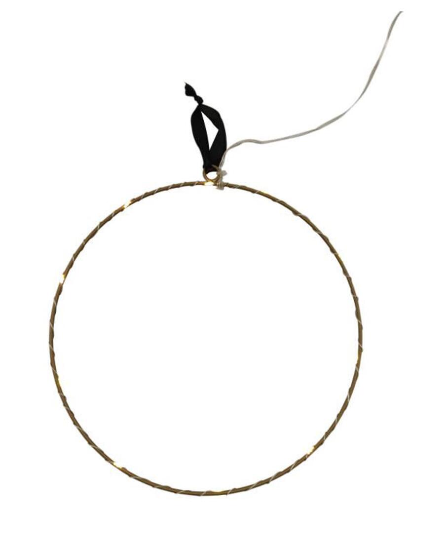 LED cirkel Kerst goud
