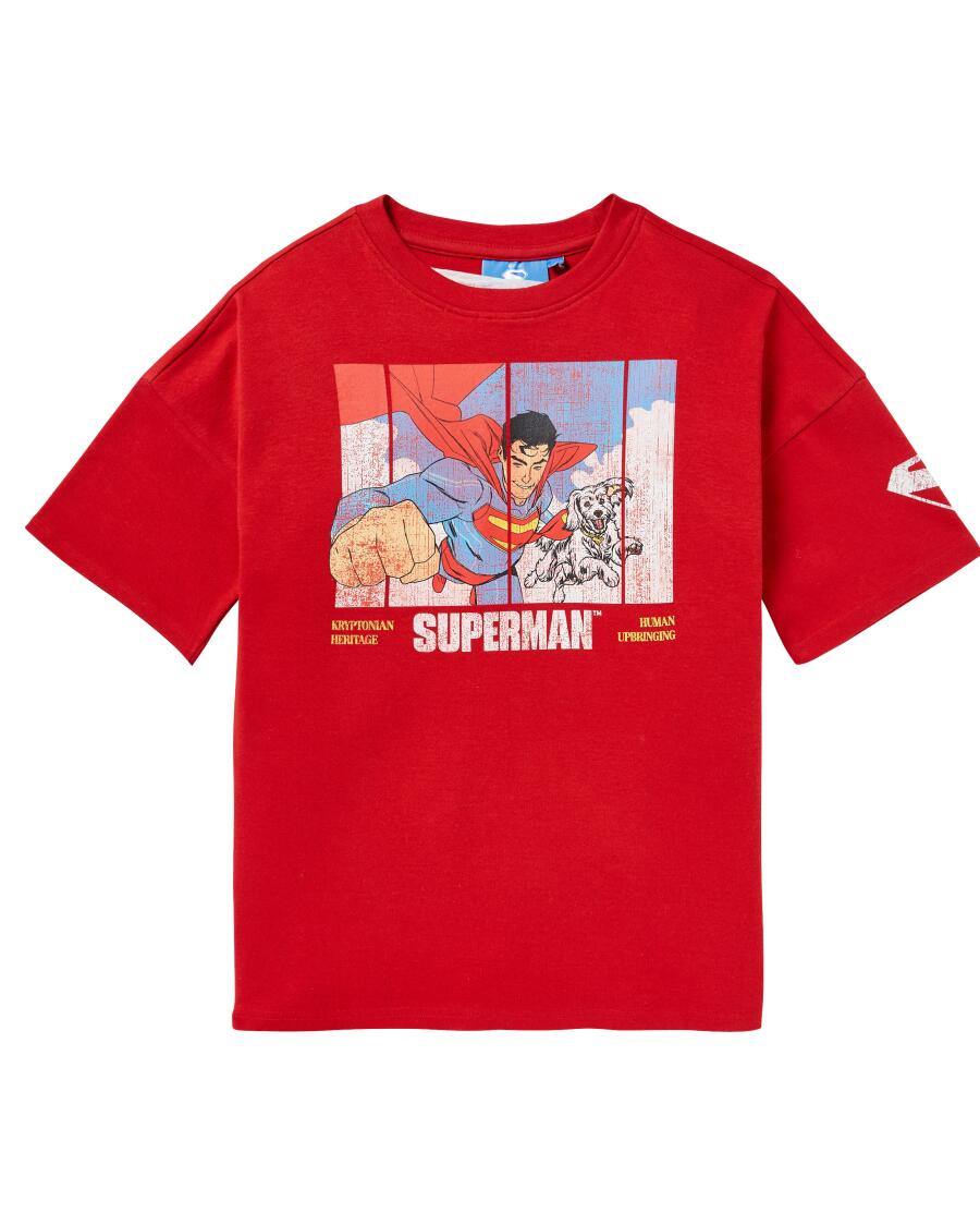 Superman T-Shirt dunkelrot