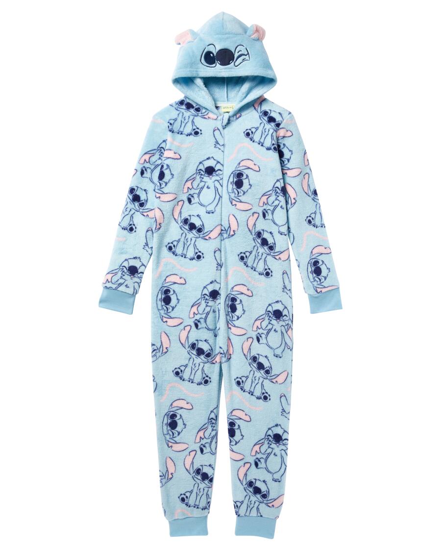 Lizenz Fleece-Jumpsuit helltürkis