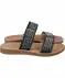Sandalen mit Strasssteinen schwarz