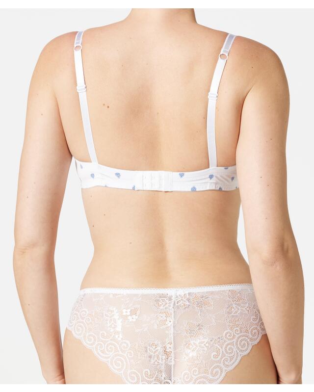 Soutien-gorge à motifs femme, blanc cassé imprimé (KiK Blau gemusterter BH (offwhite bedruckt)) — KiK, produit allemand authentique au Maroc