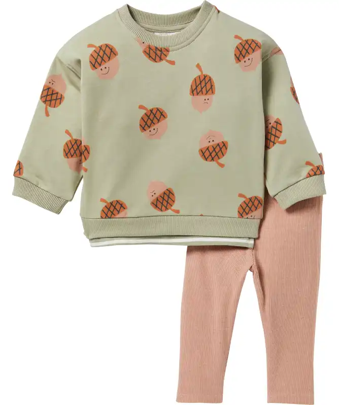 Pullover + Leggings Eicheln