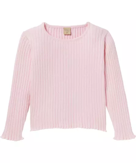 Langarmshirt mit Rollsaum
