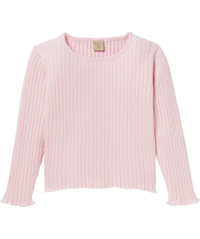 Langarmshirt mit Rollsaum