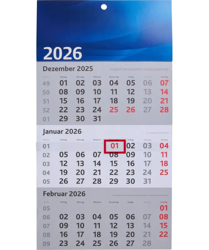 Wandkalender 2026