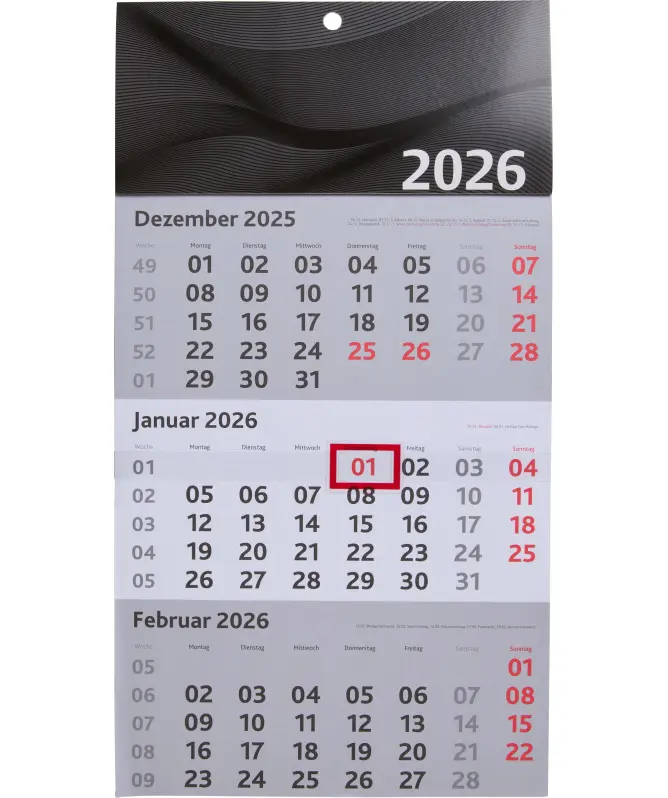Wandkalender 2026