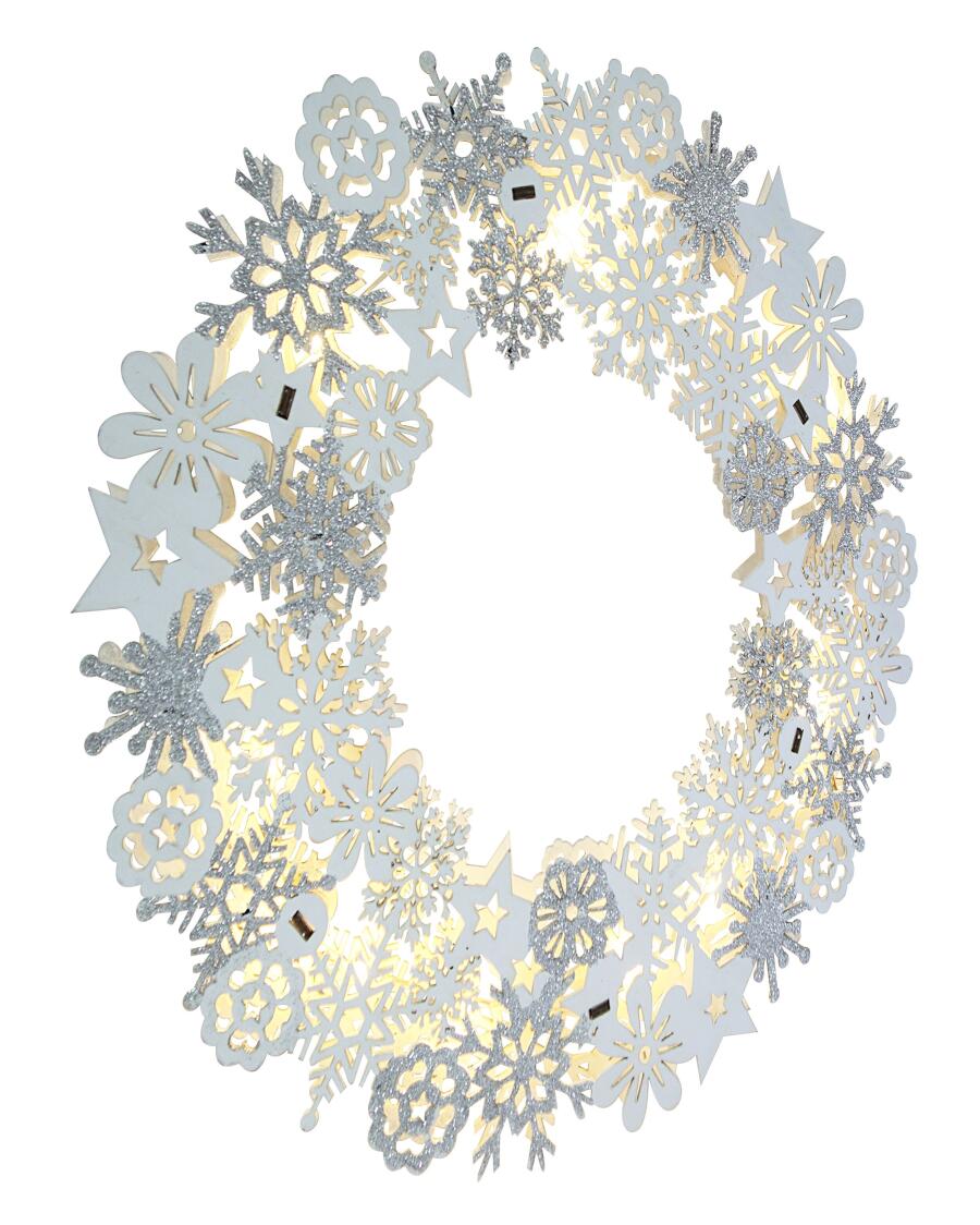 Świąteczny wieniec LED Ø ok. 29 cm