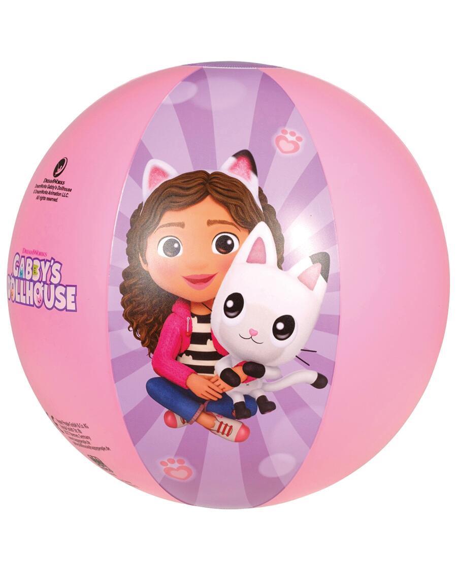 Míč Gabby's Dollhouse nafukovací pink růžová/fialová