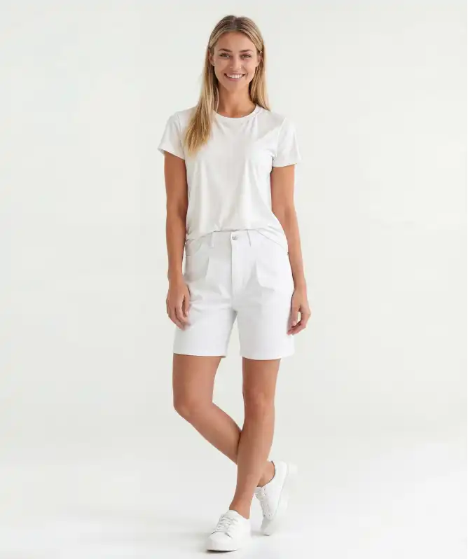 Bermuda-Shorts High-waist