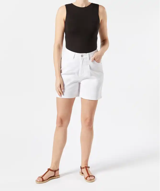 Bermuda-Shorts High-waist
