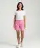 Bermuda-Shorts High-waist pink