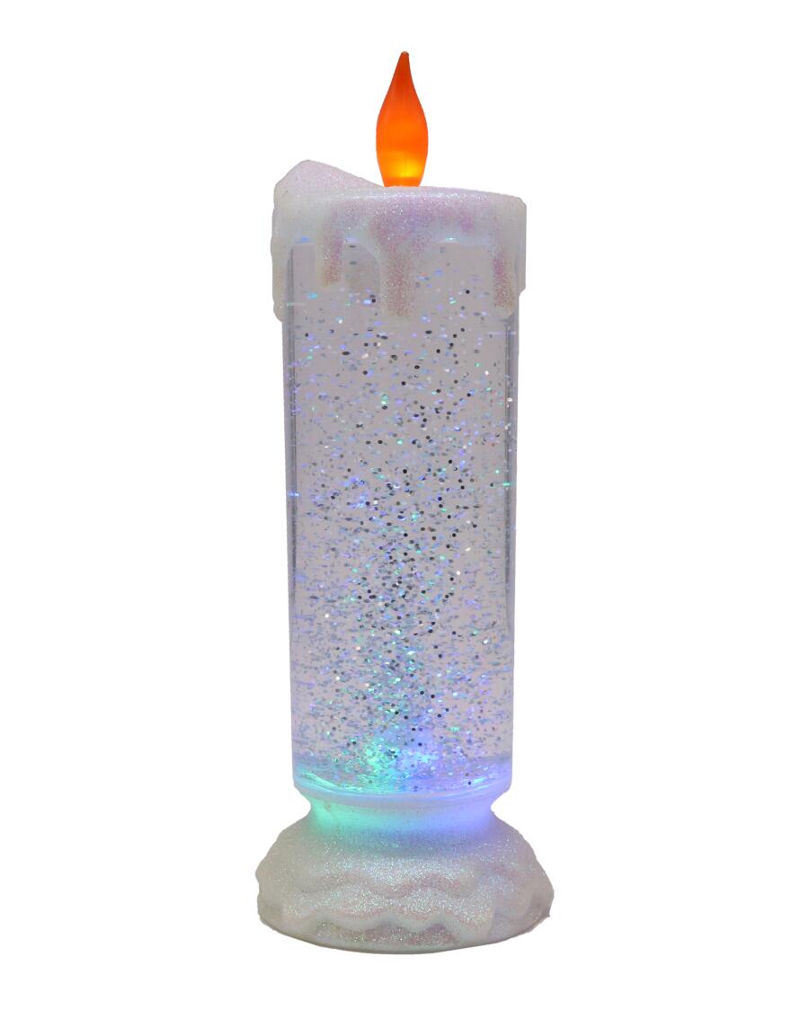 Świąteczna świeca LED zmiana koloru, ok. 24 cm