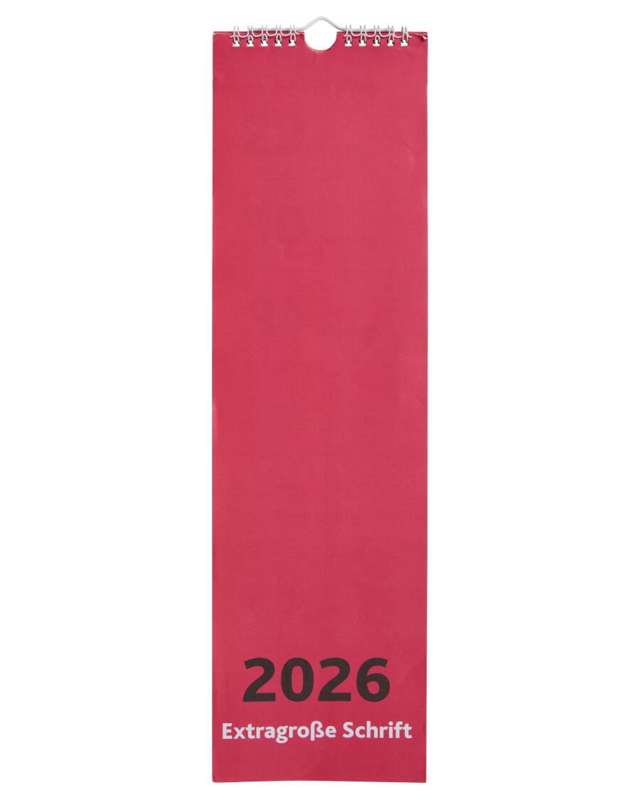 Wandkalender 2026 rot
