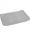 Fleece-Badematte Diamant hellgrau