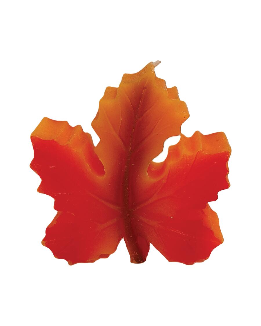Figurenkerze Herbst orange