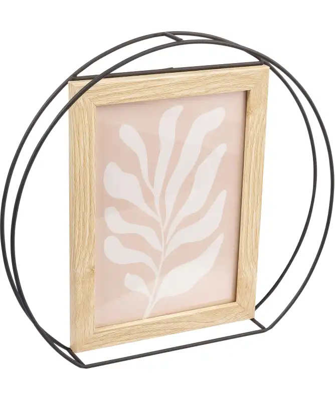 Bilderrahmen mit Metallkreis