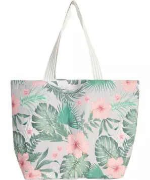 Strandtasche mit floralem Muster