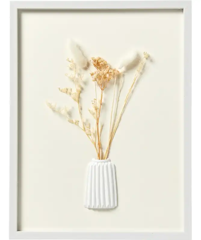 Wandbild Trockenblumen