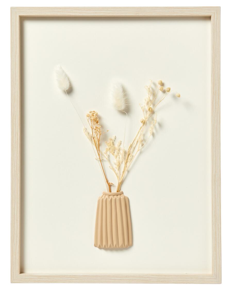 Wandbild Trockenblumen naturfarben