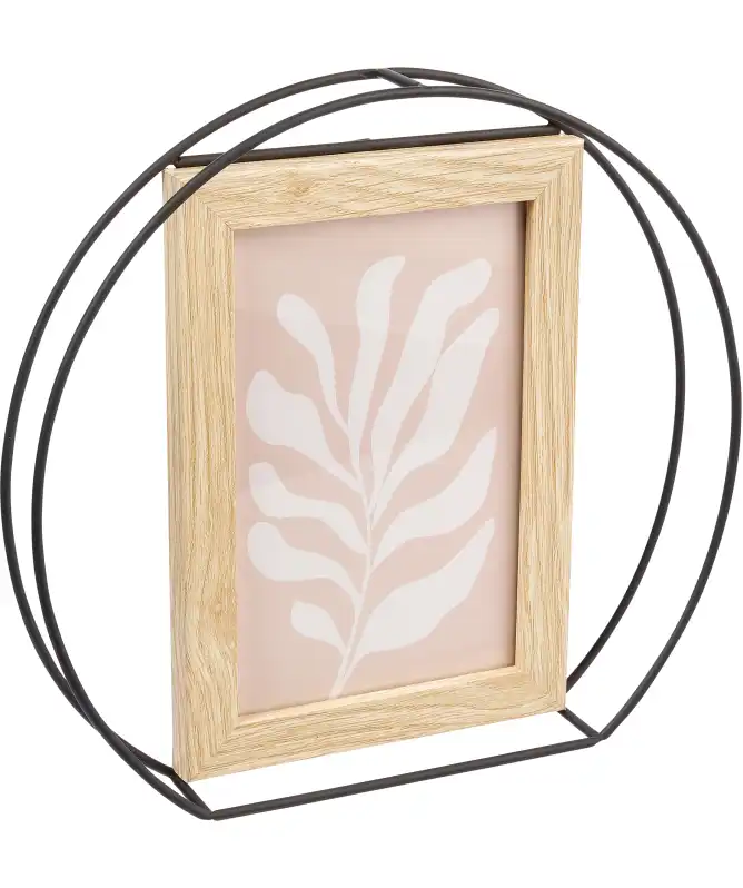 Bilderrahmen mit Metallkreis