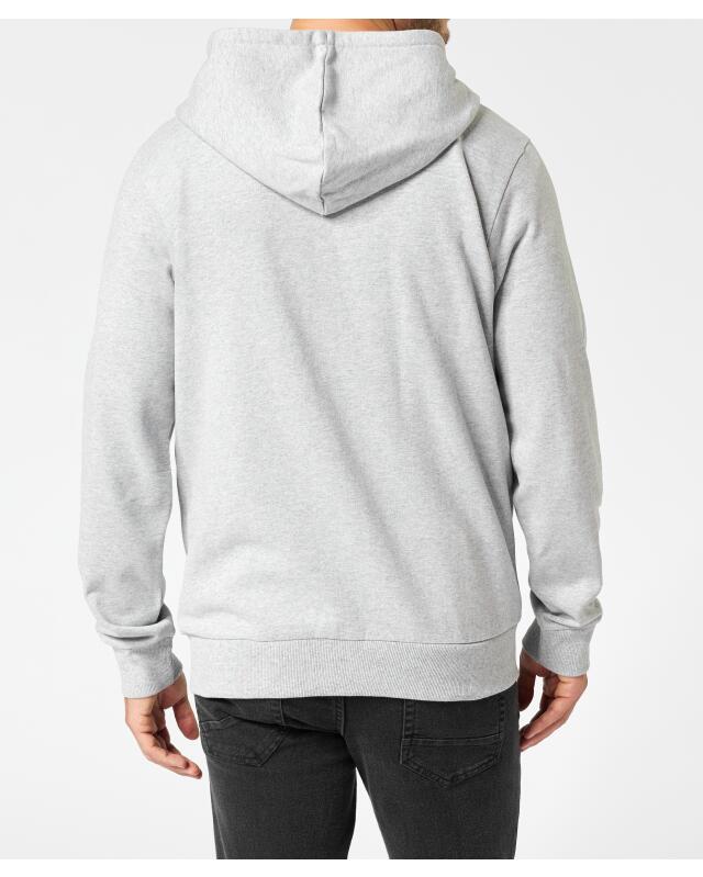 Veste sweat zippée basique homme, gris chiné (KiK Sweatjacke Basic (grau melange)) — KiK, produit allemand authentique au Maroc