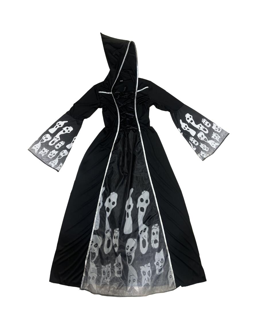 Erwachsenenkostüm Kleid Halloween schwarz/weiß