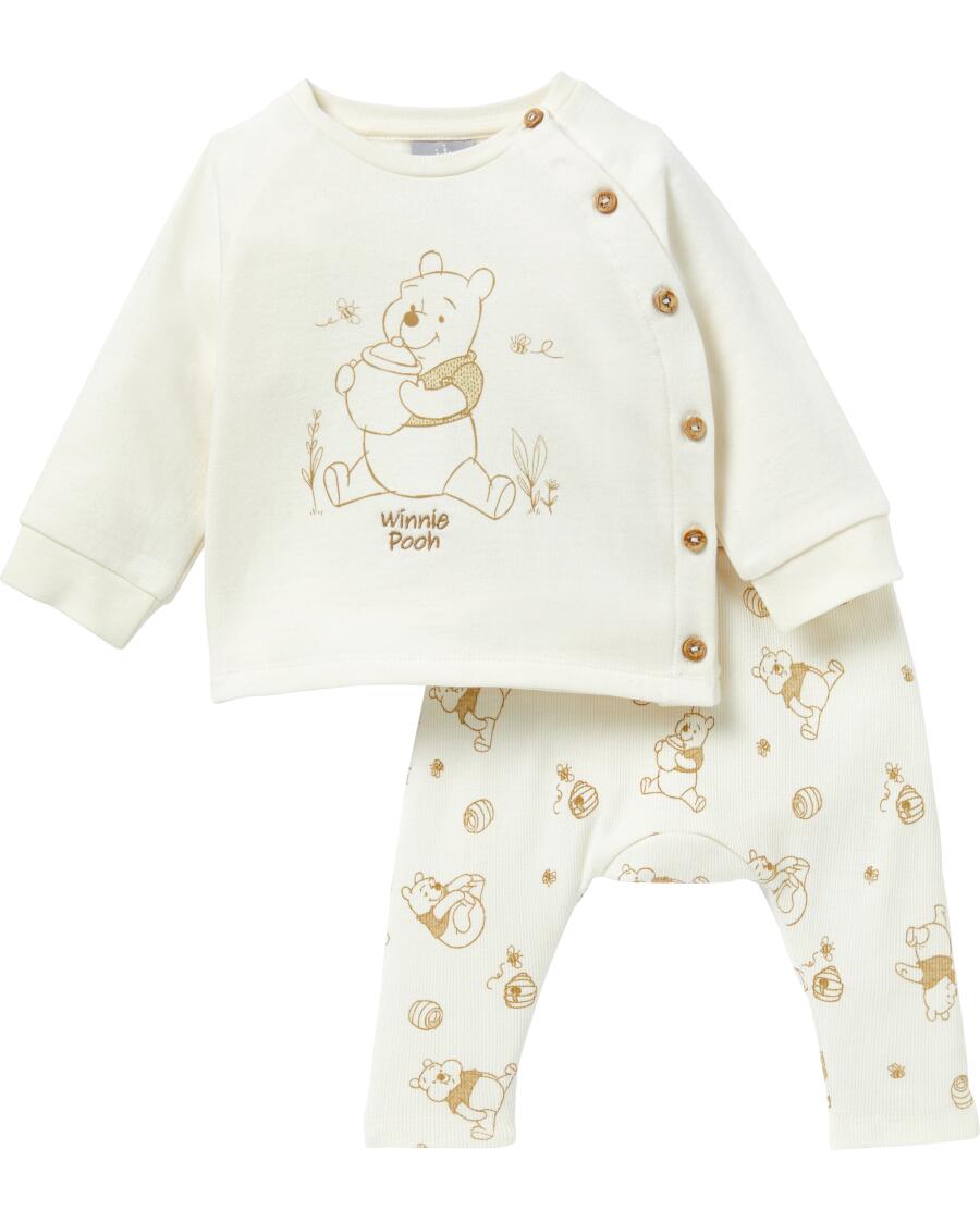 Winnie the Pooh Newborn Oberteil + Hose offwhite