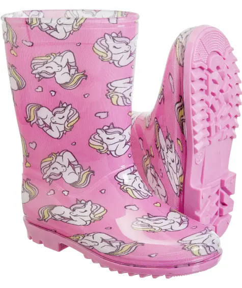 Růžové boty do deště