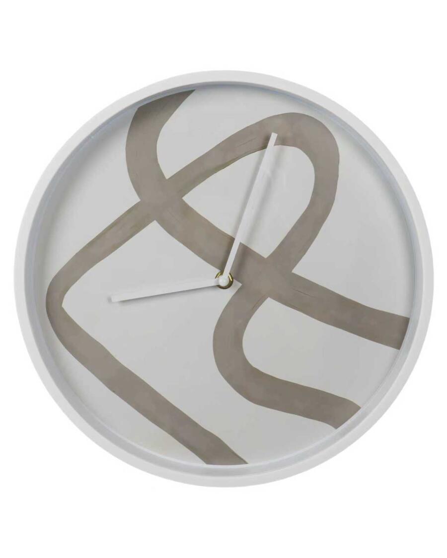Wanduhr, weiß