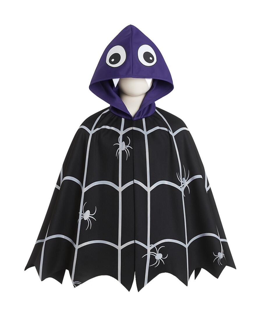 Kinder-Cape Halloween lila