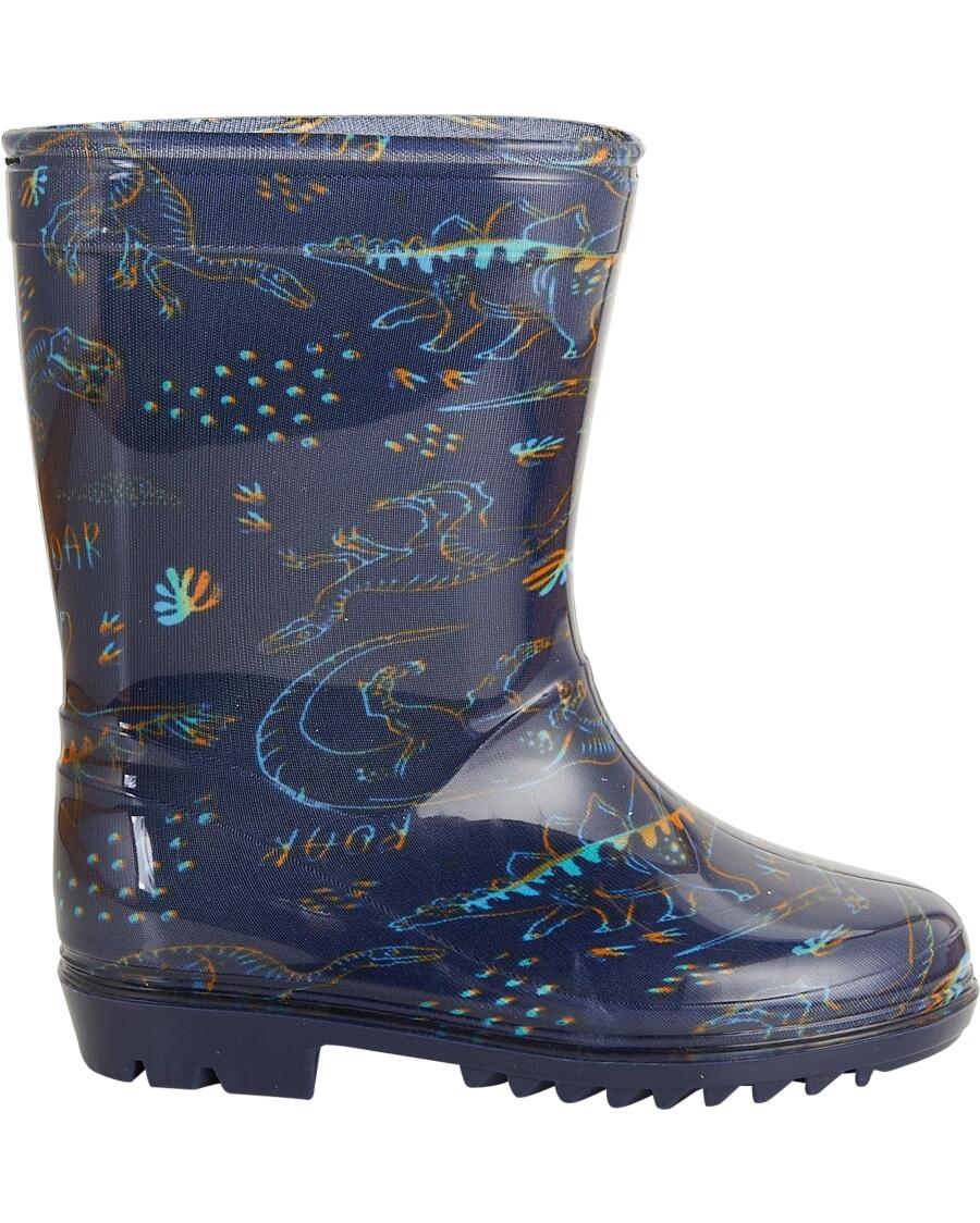 Regenstiefel dunkelblau bedruckt