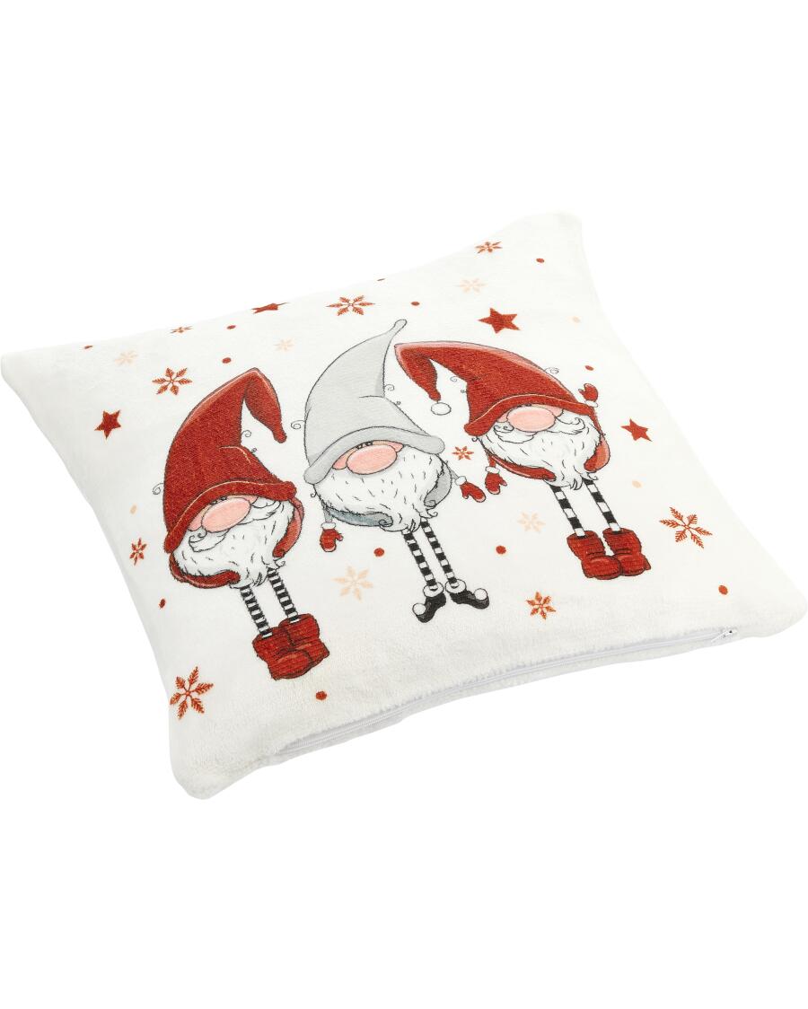 Kussenhoes Kerst grijs