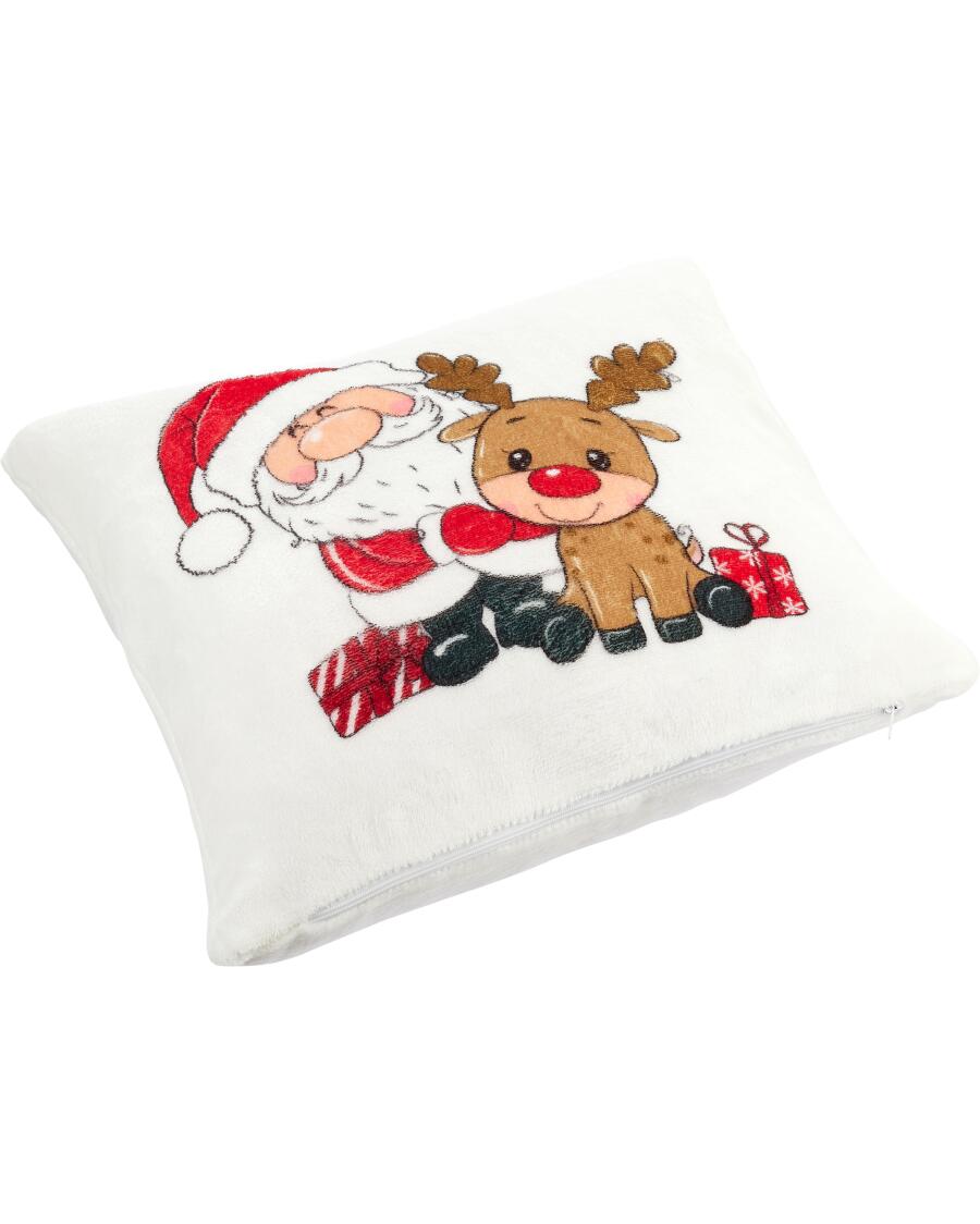 Kissenhülle Weihnachten braun