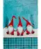 Flanelldecke Weihnachten blau