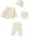 Czapka + bluzka + chustka + spodnie złamana biel