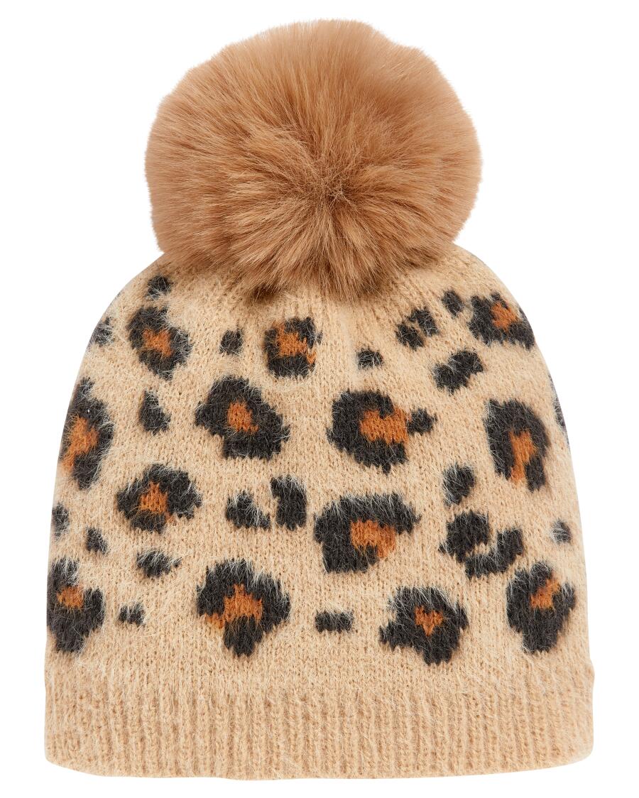 Strickmütze Leo naturfarben
