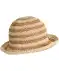 Gestreifter Strohhut naturfarben