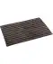 Deco vloerkleed met gestreepte structuur antraciet