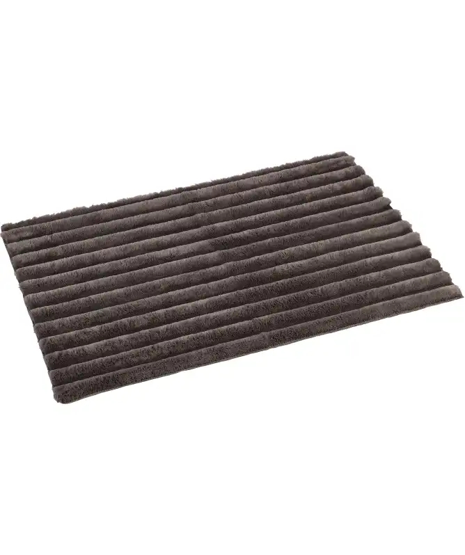 Deco vloerkleed met gestreepte structuur