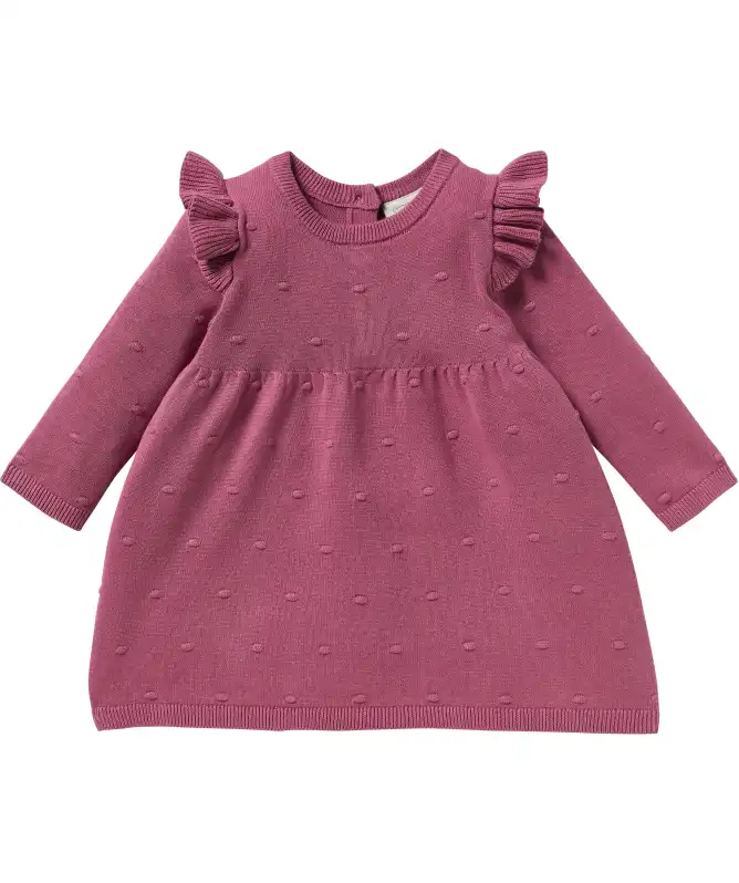 Strickkleid mit Noppenstruktur
