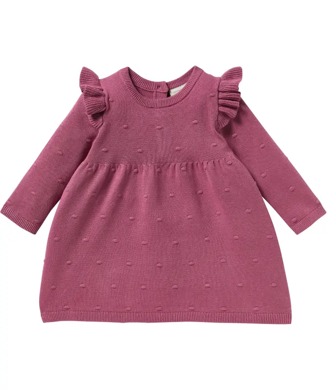 Strickkleid mit Noppenstruktur