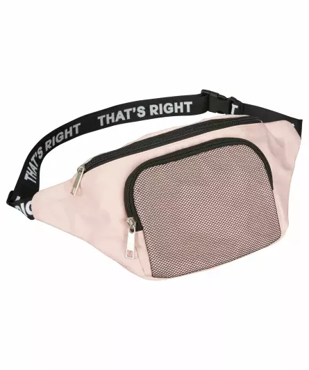 Bauchtasche mit Schriftzügen