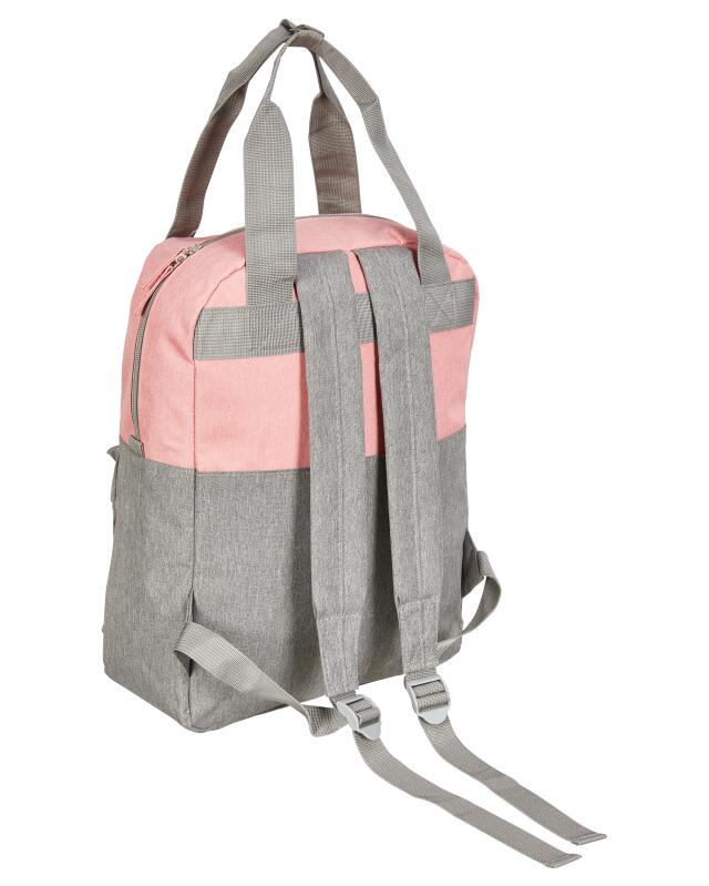 حقيبة ظهر مبرقشة للنساء، رمادي/وردي (KiK Rucksack Melange (grau/rosa)) — KiK, منتج ألماني أصلي في المغرب