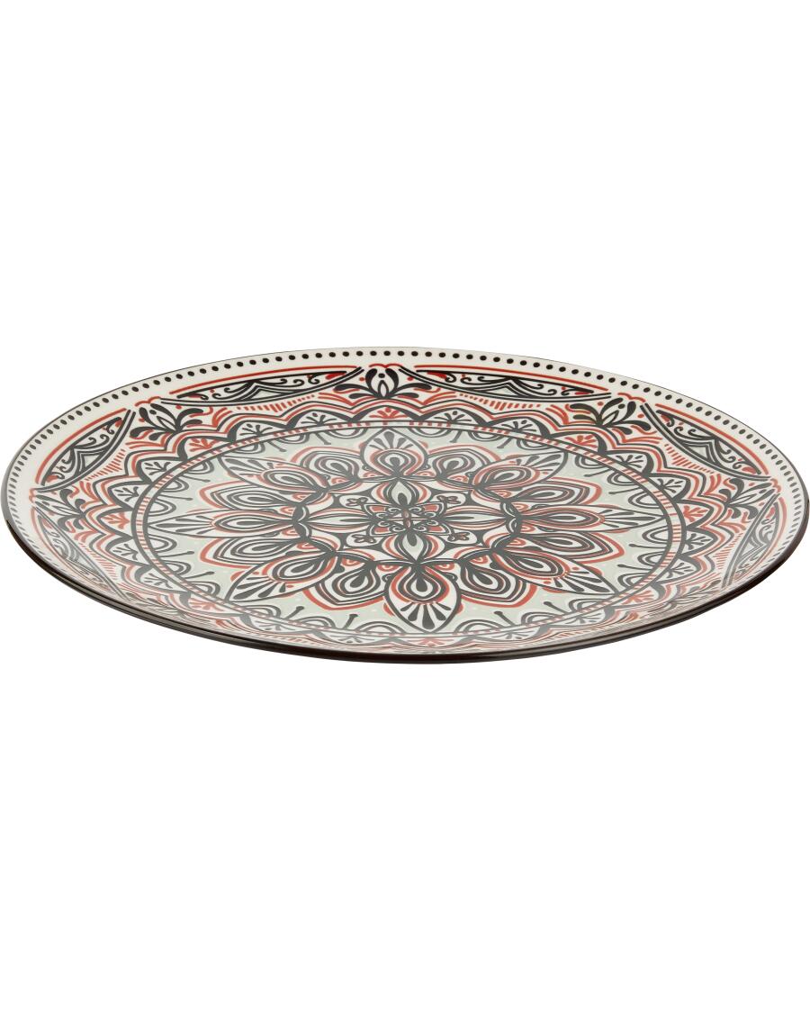 Speiseteller Ornamente schwarz