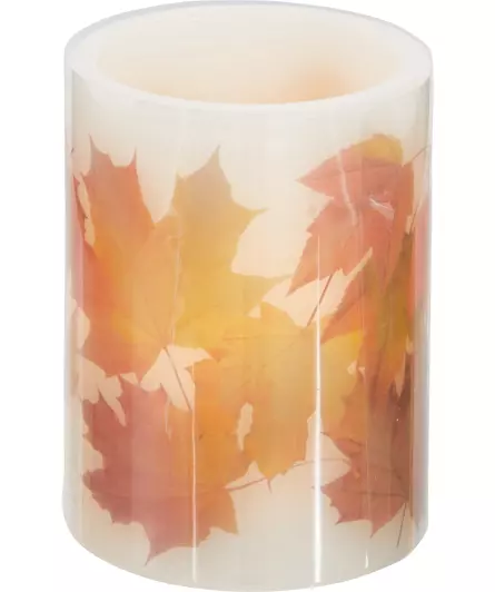 LED-Echtwachskerze Herbst