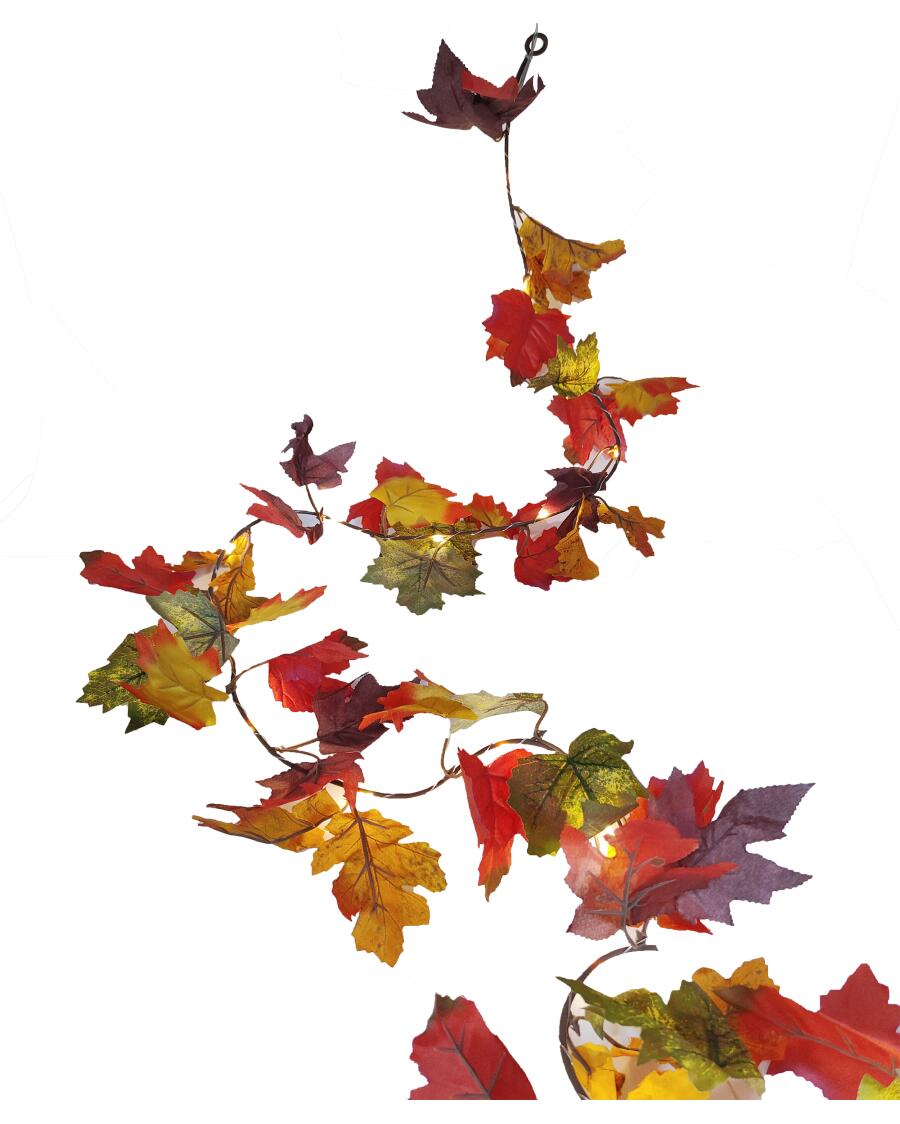 LED-Lichterkette Herbst orange