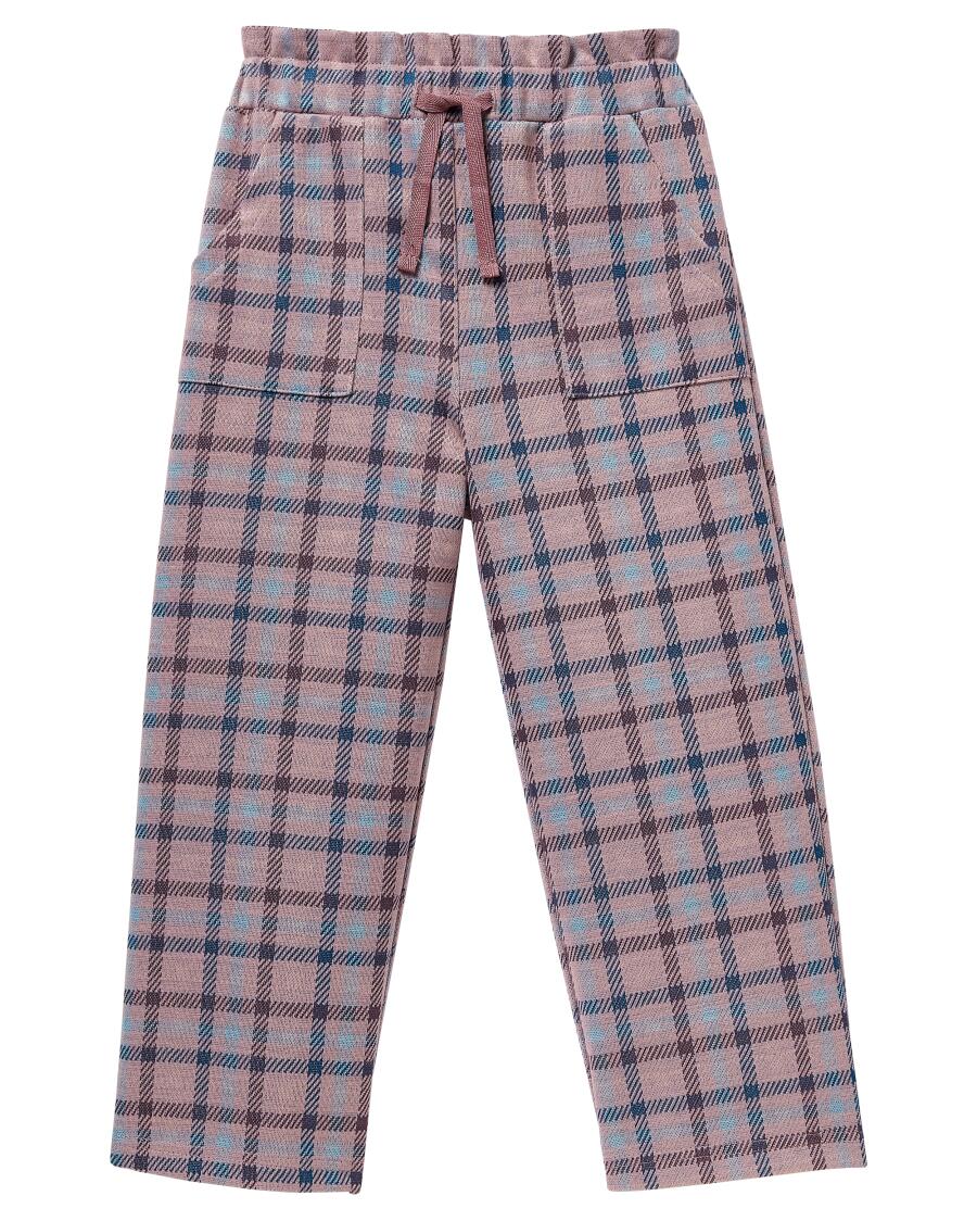 Karierte Culotte rosa