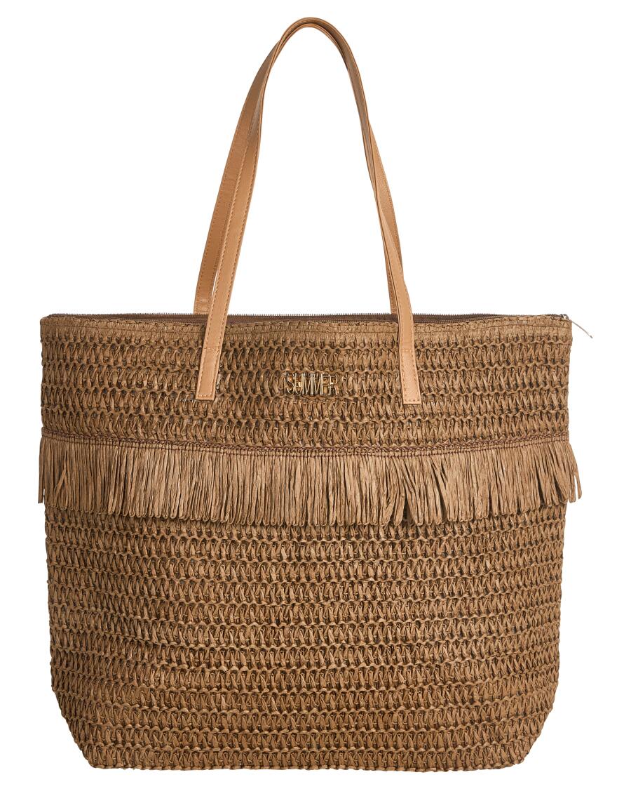 Strohtasche braun
