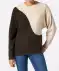 Zweifarbiger Pullover Beige
