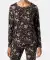 Bedrucktes Langarmshirt Blumendruck